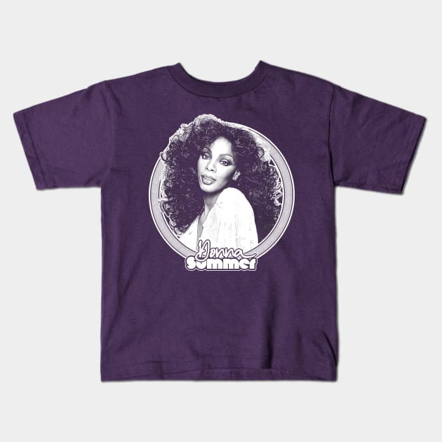 Donna Summer \\\\\ Retro Style Fan Art Design Kids T-Shirt by DankFutura